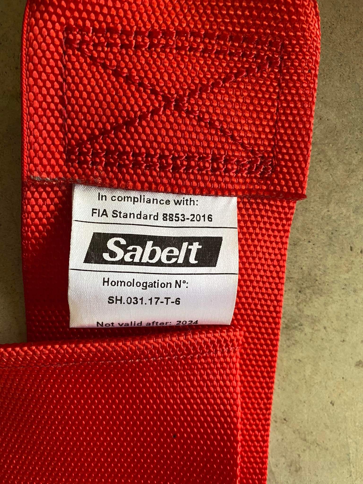 Sabelt steel series saloon 6pt harness FIA approved